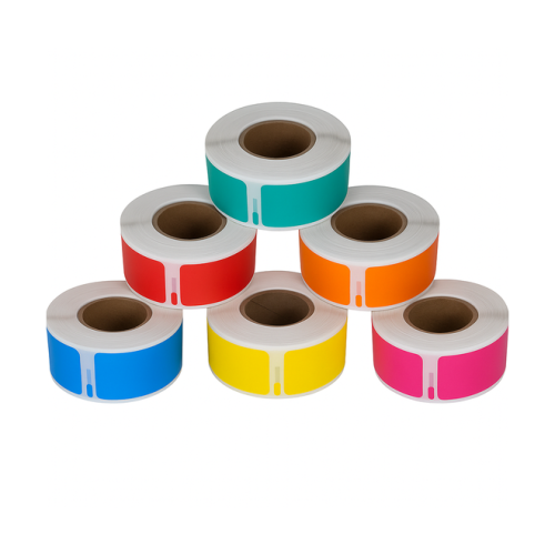 Dymo 11352 kompatibilis címkék szivárványdoboz, 25 x 54mm, 500 címke