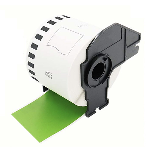 Brother DK-22205 kompatibilis zöld címkék, 62mm x 30,48m