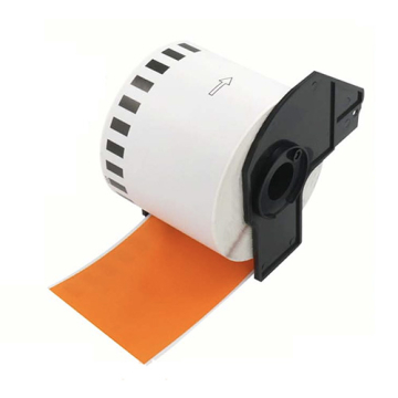 Brother DK-22205 kompatibilis címkék narancssárga