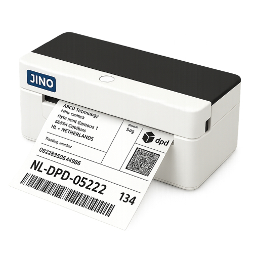 JINO XP-D463B címkenyomtató - USB + Bluetooth - Közvetlen hőnyomtatás